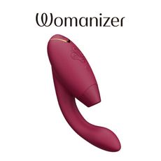 德國 Womanizer Duo2 震動吸吮愉悅器 | 酒紅