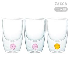 ZACCA 心福財 - 雙層玻璃杯 三入組