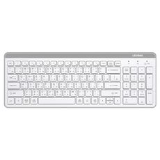 LEXMA LK7100B 無線跨平台 藍牙 靜音鍵盤-白色(LEXMA)