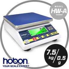 hobon 電子秤】 HW-A 小型計重秤 秤量7.5kg 感量0.5g