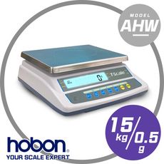 hobon電子秤 AHW大型高精度計重桌秤 內鍵RS-232  秤量15kg/感量0.5g