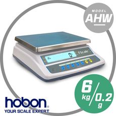 hobon電子秤 AHW大型高精度計重桌秤 內鍵RS-232  秤量6kg/感量0.2g