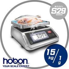 hobon 電子秤 S29不鏽鋼防水計重桌秤IP65 秤量15kg/感量1g