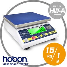 hobon 電子秤】 HW-A 小型計重秤 秤量15kg 感量1g