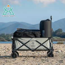 【KZM】多功能可開式手拉車 K25T3F01(悠遊戶外)