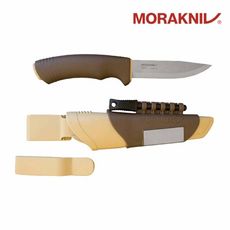 【MORAKNIV】不鏽鋼軍用直刀(附打火石/磨刀片) 沙漠色 (悠遊戶外)