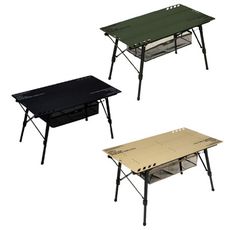 【CARGO】工業風拼接式折疊桌 黑/綠/沙(悠遊戶外)