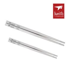 【Keith 鎧斯】純鈦輕量環保攜帶式方筷子 19/17cm Ti5625/26(悠遊戶外)