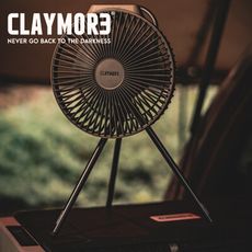 【CLAYMORE】V600+ 無線風扇含收納袋(灰色) (悠遊戶外)