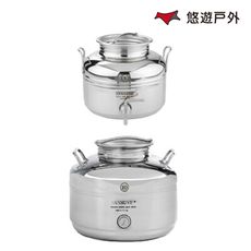 【Sansone】Fusti不鏽鋼水桶 10L  撥桿式(悠遊戶外)