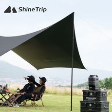 【ShineTrip山趣】05系列全收縮天幕杆2.3米 鈦色/黑色 (悠遊戶外)