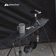 【ShineTrip山趣】三角置物架層板-黑色 小(悠遊戶外)