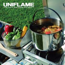 【日本 UNIFLAME】FAN5 DUO不鏽鋼鍋具組 攜便煮飯鍋組 露營 戶外 野炊 居家