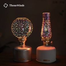 【Thous Winds】星火3D煙火燭燈（橄欖型／圓型款） (悠遊戶外)