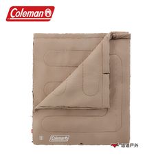 【Coleman】2 IN 1家庭睡袋/C5 灰咖啡 CM-85659(悠遊戶外)