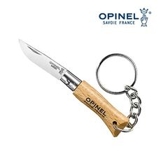 【OPINEL】N°2不鏽鋼折刀-櫸木刀柄(附鑰匙圈) 000065  (悠遊戶外)