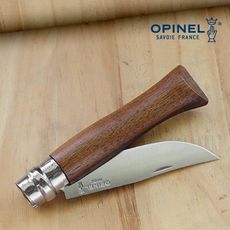 【OPINEL】No.09 Luxury Tradition胡桃木不鏽鋼折刀 002425(悠遊戶外