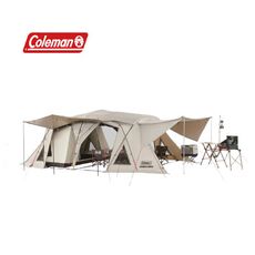 【Coleman】2-ROOM COCOON Ⅲ CC3 一房一廳帳篷 達人系列 沙色(悠遊戶外)