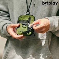 【bitplay】機能小包 附頸掛繩43cm 炭黑/軍綠 (悠遊戶外)