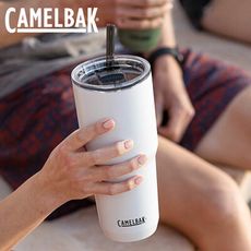 【camelbak】Straw Tumbler雙層不鏽鋼吸管啜飲杯-600ml 3色 (悠遊戶外)