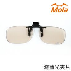 MOLA摩拉抗藍光防藍光濾藍光眼鏡夾片 可上掀 非鍍膜 永久有效Ta-c131br