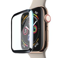 CITY for Apple Watch Series 4 44mm 滿版全膠曲面疏水玻璃貼