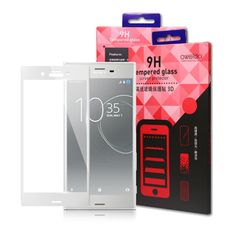 Oweida SONY Xperia XZs 3D全滿版鋼化玻璃保護貼-銀色