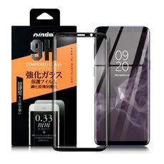 NISDA for Samsung Galaxy S9 3D內縮滿版鋼化玻璃-極致黑