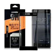 NISDA for NOKIA 3 2018 完美滿版玻璃保護貼-黑