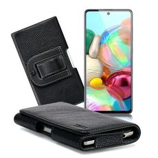 Xmart for 三星 Samsung Galaxy A71 麗緻真皮腰掛皮套