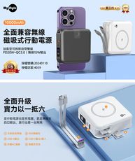 MyStyle第三代 MagSafe 多功能無線充電+自帶線行動電源+贈i14 磁吸殼