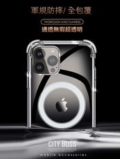 City Boss for iPhone13 Pro 6.1 5D超越美型透明磁吸殼