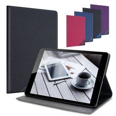 CITYBOSS for iPad Air Air 2 運動雙搭隱扣皮套-紫色