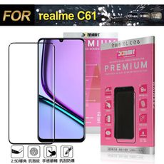 Xmart for realme C61 超透滿版 2.5D 鋼化玻璃貼-黑