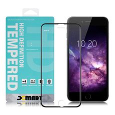 Xmart for iPhone 8 plus / 7 plus用 高透光2.5D滿版玻璃貼-黑2入