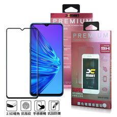 Xmart for Realme 5 超透滿版 2.5D 鋼化玻璃貼-黑