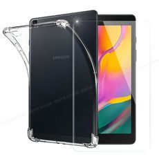 CITY for 三星 Galaxy Tab A T295 8吋平板5D 4角軍規防摔殼+鋼化玻璃貼