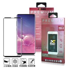 Xmart for 三星 Samsung Galaxy S10E 滿版2.5D鋼化玻璃貼-黑