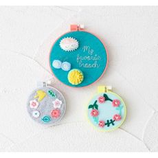 日本可樂牌 繽紛 刺繡框 (12cm) 乳白色 深藍 紫色 俄羅斯單針 可用 57-262