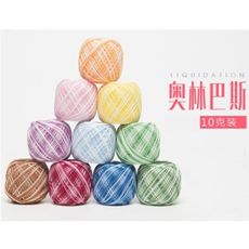 日本奧林巴斯 40號金票 春夏新款 埃及棉  蕾絲線 刺繡十字繡針織