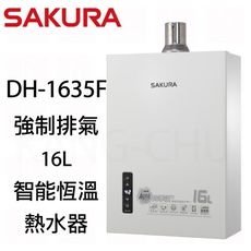 櫻花牌 DH1635F 四季溫智能恆溫16L強制排氣熱水器