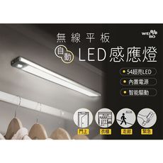 【94號鋪】WEIBO 無線平板磁吸式 LED 感應燈 54LED(32.3CM)