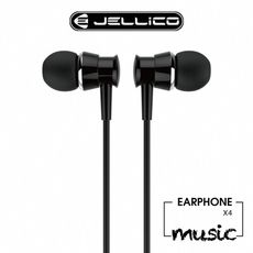 【JELLICO】 X4 超值系列入耳式音樂線控耳機/JEE-X4-BK