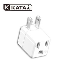 【Katai】3孔轉2孔MIT台灣製造L型省力電源轉接頭/PAD-32LW
