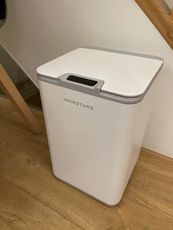 LAQ DESiGN X NINESTARS 防潑水感應式垃圾桶10L 白