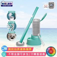 家簡塵除 潔淨拋棄式馬桶刷(1桿1座14片拋棄式替換刷頭)