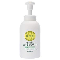 日本 MIYOSHI 無添加 泡沫沐浴乳 瓶裝500ml 泡沫慕斯沐浴乳
