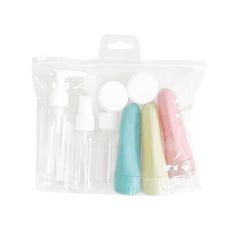 11件旅行分裝套組 旅行分裝瓶 噴霧瓶 噴霧罐 乳液瓶 隨身瓶 化妝品 酒精噴霧瓶 旅行 收納 分裝