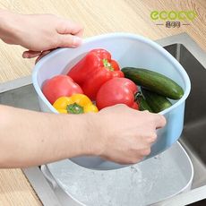 【ECOCO意可可】洗菜籃 小款 瀝水籃 廚房 收納 洗菜 瀝水 蔬菜 水果 擺盤 清洗 籃子