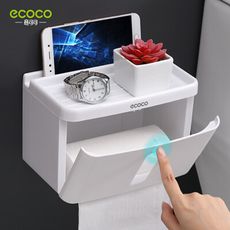 【ECOCO意可可】衛生紙盒 壁掛式 一般衛 浴室 廚房 置物 衛生紙 紙巾 捲紙 抽取 收納
